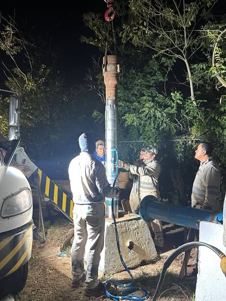 CMAS restablece servicio de agua en el poniente tras la rehabilitación del pozo 2 y reparación de fuga en la línea de 18