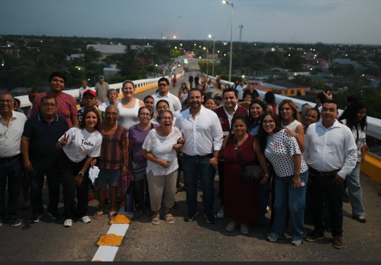Pedro Miguel Rosaldo reabre el Puente de la Avenida Uno tras su rehabilitación integral